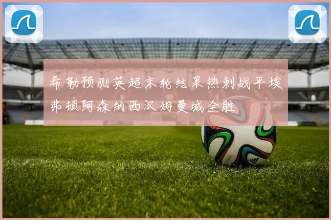 希勒预测英超末轮结果热刺战平埃弗顿阿森纳西汉姆曼城全胜